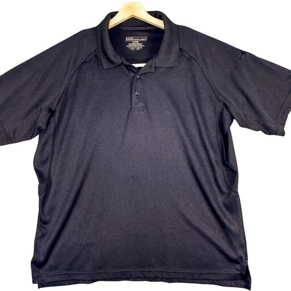 5.11 Tactical Series Polo Shirt Mens XL Black Performance Duty Uniform Police